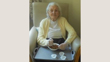 Nottingham care home Resident bakes up a storm